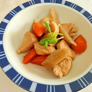 鶏肉と根菜の炒め煮